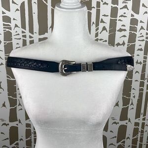 RARE Genuine Vintage Nickles Leather Belt Buffalo Indian Head 40